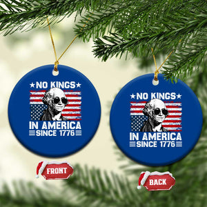 No Kings In America Since 1776 Ceramic Ornament George Washington US Flag Upside Down TS10 1pc Blue Print Your Wear