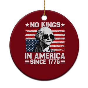 No Kings In America Since 1776 Ceramic Ornament George Washington US Flag Upside Down TS10 1pc Red Print Your Wear