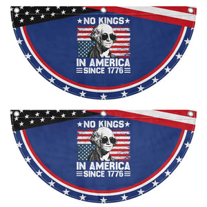 No Kings In America Since 1776 Patriotic Fan Flag George Washington US Flag Upside Down
