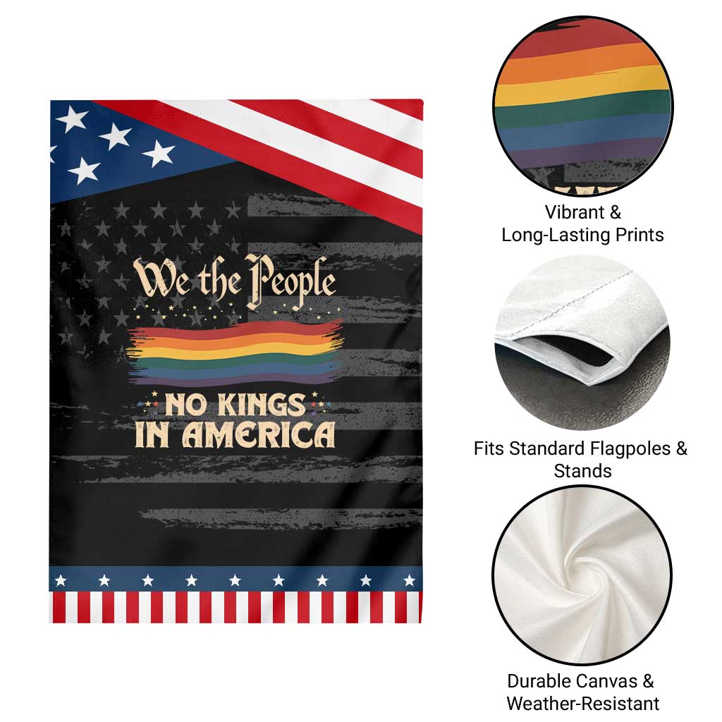 We The People No Kings In America Garden Flag Pride Month LGBTQ TS10 Print Your Wear