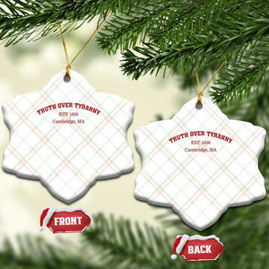 Truth Over Tyranny Ceramic Ornament Protect Higher Education Academic Independence TS10 Print Your Wear