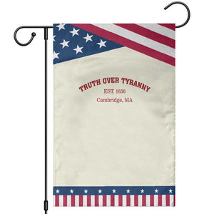 Truth Over Tyranny Garden Flag Protect Higher Education Academic Independence TS10 Modern Beige Blue Print Your Wear