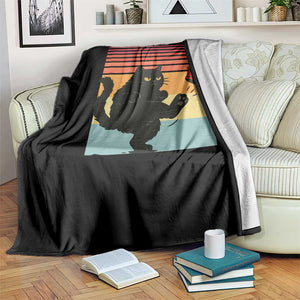 No Kings Black Cat Throw Blanket Funny Kitten Social Justice TS10 Print Your Wear