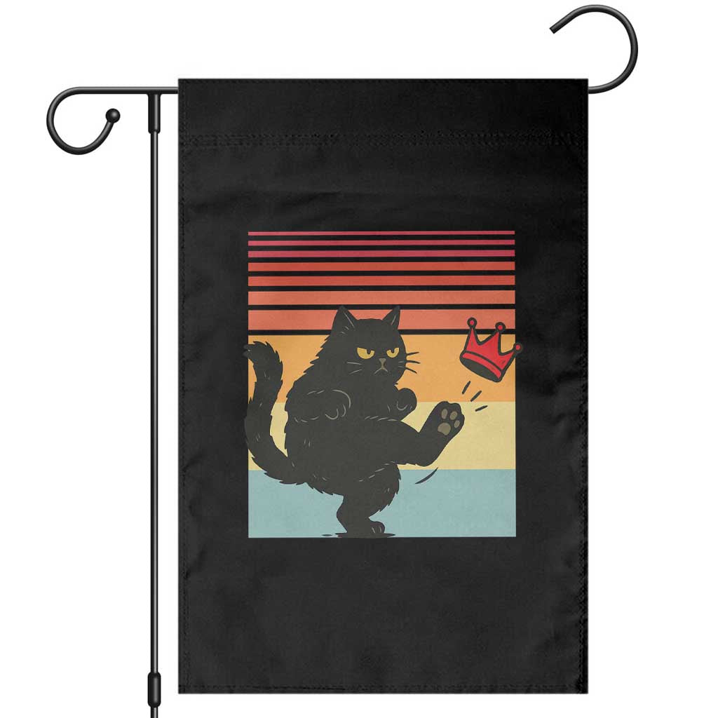 No Kings Black Cat Garden Flag Funny Kitten Social Justice TS10 Black Print Your Wear