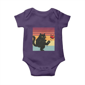 No Kings Black Cat Baby Onesie Funny Kitten Social Justice TS10 Purple Print Your Wear