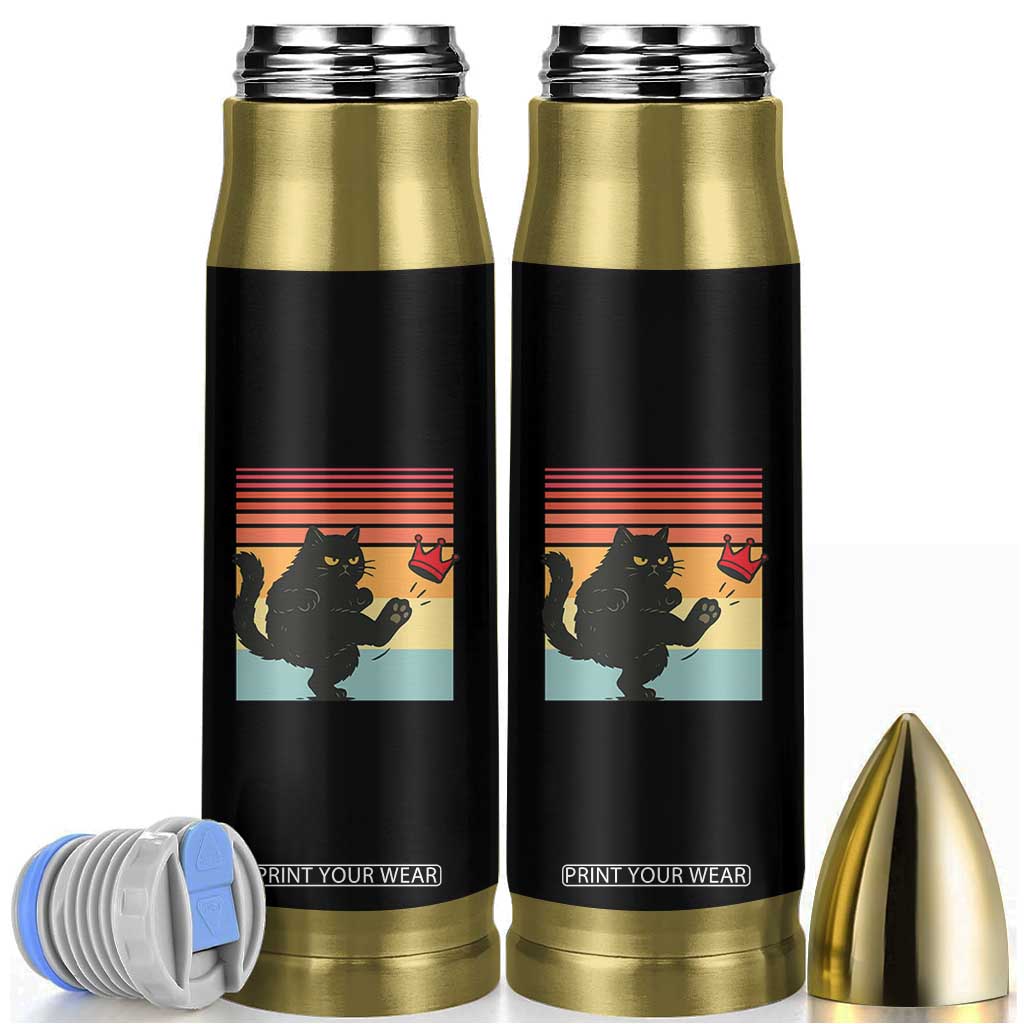 No Kings Black Cat Bullet Tumbler Funny Kitten Social Justice TS10 Black Print Your Wear