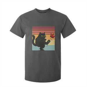 No Kings Black Cat T Shirt For Kid Funny Kitten Social Justice TS10 Dark Heather Print Your Wear
