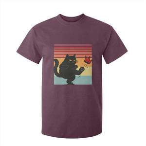 No Kings Black Cat T Shirt For Kid Funny Kitten Social Justice TS10 Maroon Print Your Wear
