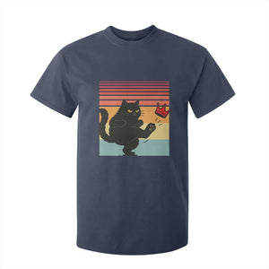 No Kings Black Cat T Shirt For Kid Funny Kitten Social Justice TS10 Navy Print Your Wear