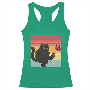 No Kings Black Cat Racerback Tank Top Funny Kitten Social Justice TS10 Irish Green Print Your Wear