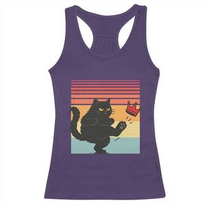 No Kings Black Cat Racerback Tank Top Funny Kitten Social Justice TS10 Purple Print Your Wear
