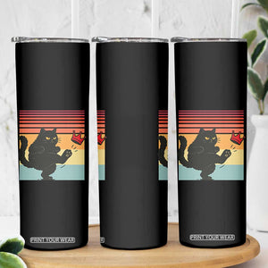 No Kings Black Cat Skinny Tumbler Funny Kitten Social Justice TS10 Print Your Wear