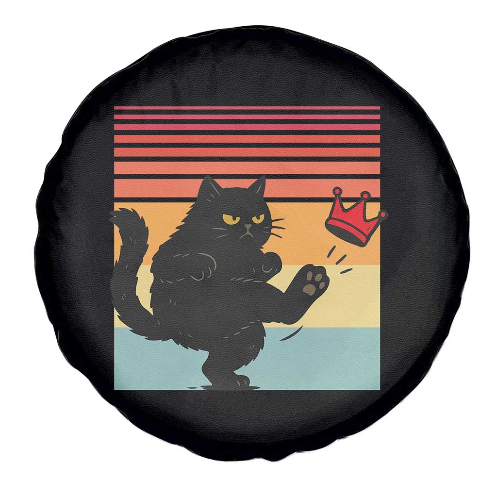 No Kings Black Cat Spare Tire Cover Funny Kitten Social Justice TS10 Print Your Wear