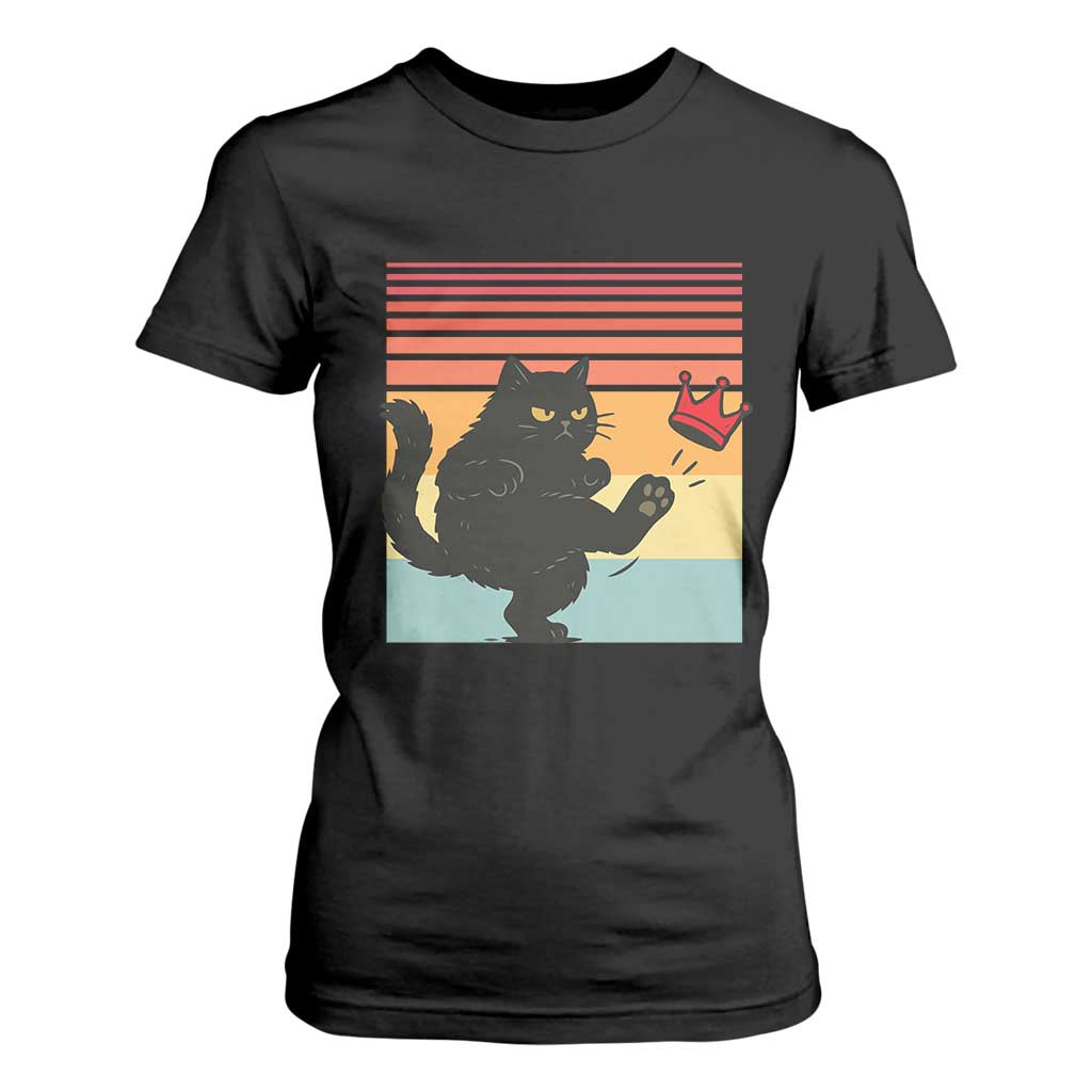 No Kings Black Cat T Shirt For Women Funny Kitten Social Justice TS10 Black Print Your Wear