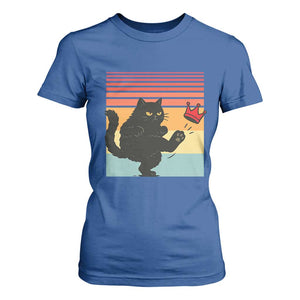 No Kings Black Cat T Shirt For Women Funny Kitten Social Justice TS10 Royal Blue Print Your Wear