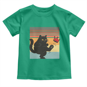 No Kings Black Cat Toddler T Shirt Funny Kitten Social Justice TS10 Irish Green Print Your Wear
