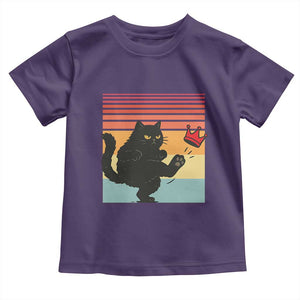 No Kings Black Cat Toddler T Shirt Funny Kitten Social Justice TS10 Purple Print Your Wear