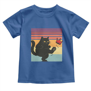 No Kings Black Cat Toddler T Shirt Funny Kitten Social Justice TS10 Royal Blue Print Your Wear