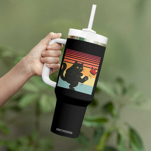 No Kings Black Cat Tumbler With Handle Funny Kitten Social Justice TS10 Print Your Wear