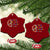 No Kings No Fascists Ceramic Ornament Floral Peace Sign Social Justice - Print Your Wear