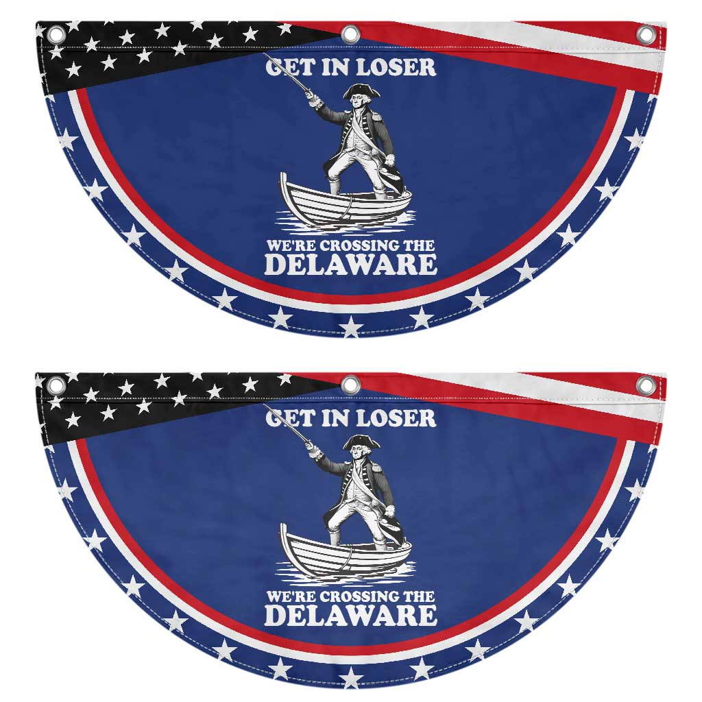 Funny George Washington 4th Of July Patriotic Fan Flag Funny Get In Loser TS10 2pcs pack Classic Navy Print Your Wear