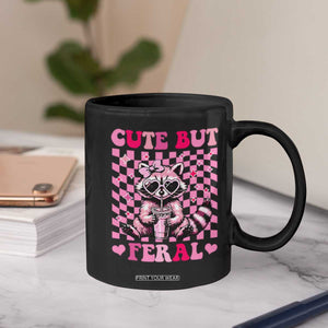 Cute But Feral Raccoon Coffee Mug Funny Sunglasses Trash Panda TS10 Print Your Wear