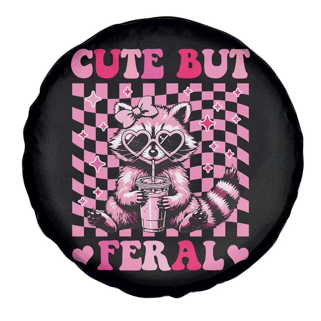 Cute But Feral Raccoon Spare Tire Cover Funny Sunglasses Trash Panda TS10 Print Your Wear