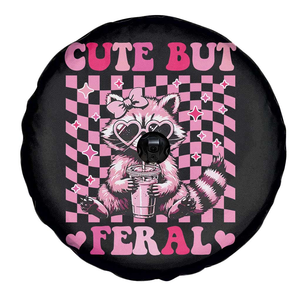 Cute But Feral Raccoon Spare Tire Cover Funny Sunglasses Trash Panda TS10 Print Your Wear
