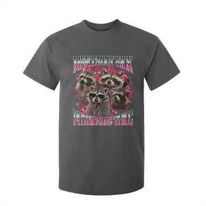 Physically Thicc Funny Raccoon Meme T Shirt For Kid Mentally Sick Bootleg Graphic 90s TS10 Dark Heather Print Your Wear