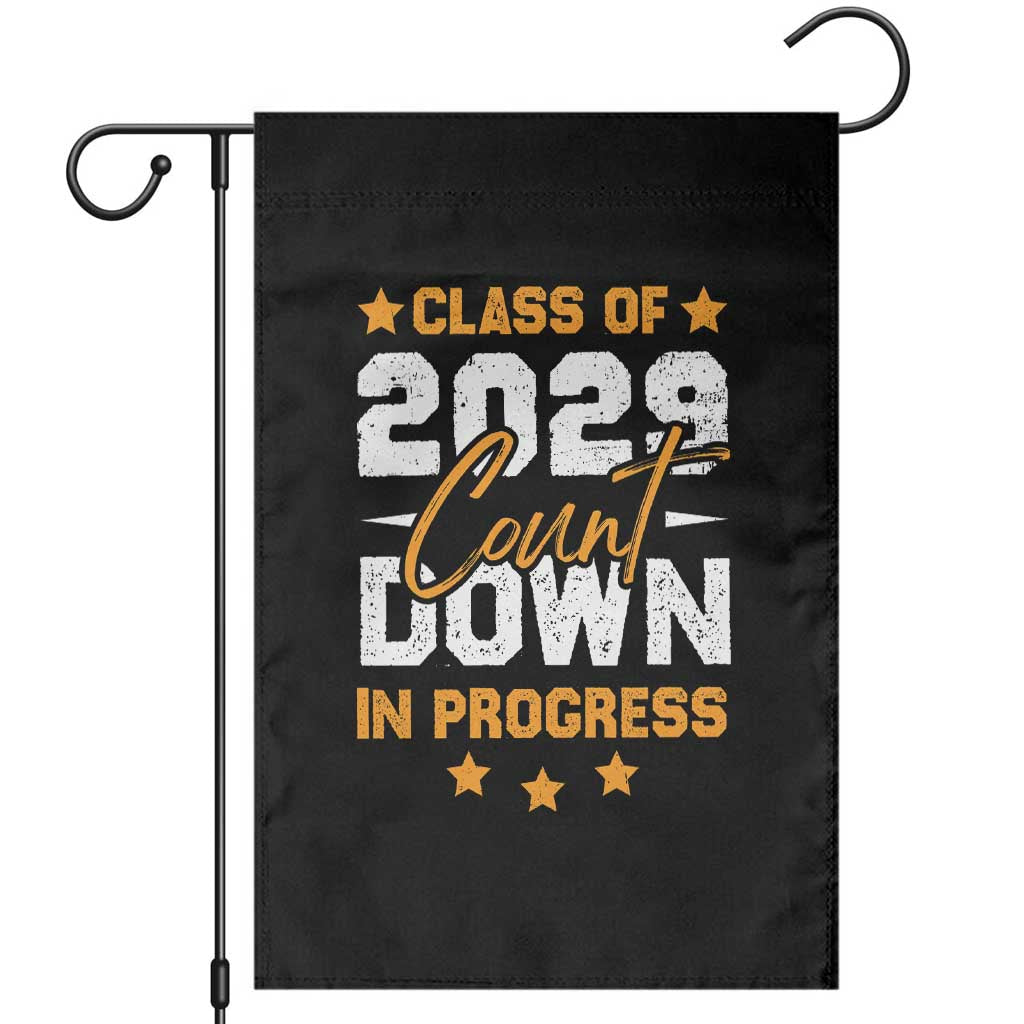 Class Of 2029 Count Down Graduating Garden Flag TS10 Black Print Your Wear