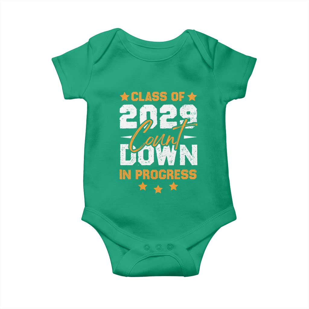 Class Of 2029 Count Down Graduating Baby Onesie TS10 Irish Green Print Your Wear