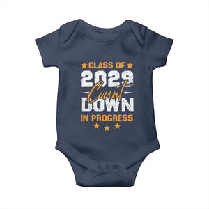 Class Of 2029 Count Down Graduating Baby Onesie TS10 Navy Print Your Wear