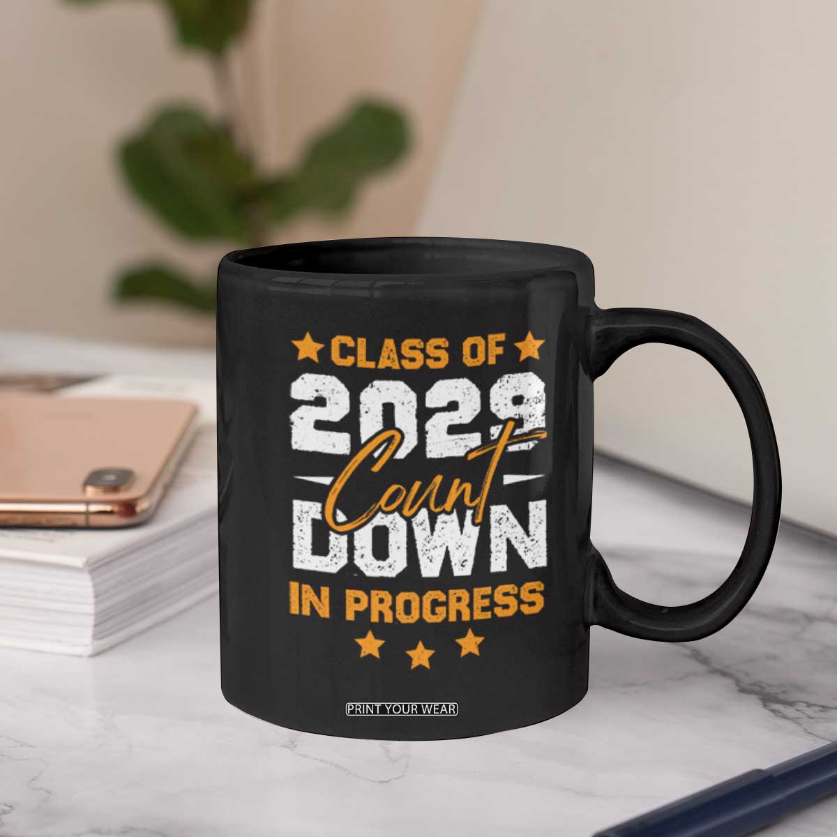 Class Of 2029 Count Down Graduating Coffee Mug TS10 Print Your Wear