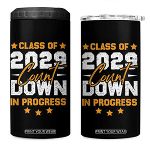 Class Of 2029 Count Down Graduating 4 in 1 Can Cooler Tumbler TS10 One Size: 16 oz Black Print Your Wear