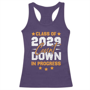 Class Of 2029 Count Down Graduating Racerback Tank Top TS10 Purple Print Your Wear