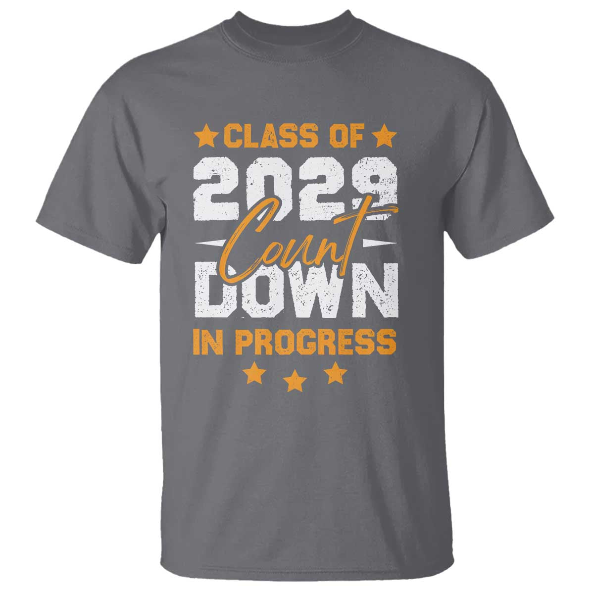 Class Of 2029 Count Down Graduating T Shirt TS10 Charcoal Print Your Wear