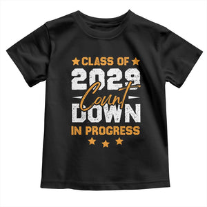 Class Of 2029 Count Down Graduating Toddler T Shirt TS10 Black Print Your Wear
