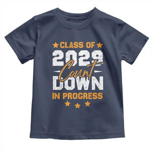 Class Of 2029 Count Down Graduating Toddler T Shirt TS10 Navy Print Your Wear