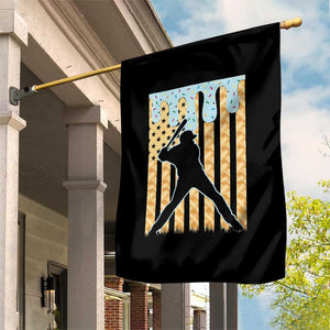 Baseball Drip Garden Flag Dripping Ice Cream Sprinkles American Flag Boys TS10 Print Your Wear