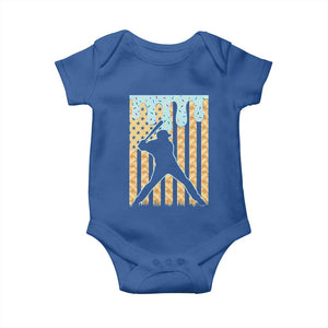 Baseball Drip Baby Onesie Dripping Ice Cream Sprinkles American Flag Boys TS10 Royal Blue Print Your Wear