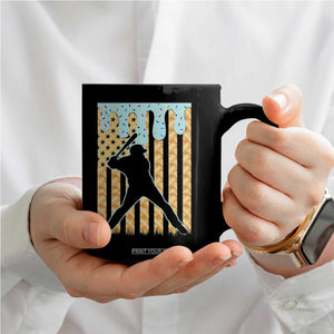 Baseball Drip Coffee Mug Dripping Ice Cream Sprinkles American Flag Boys TS10 Print Your Wear