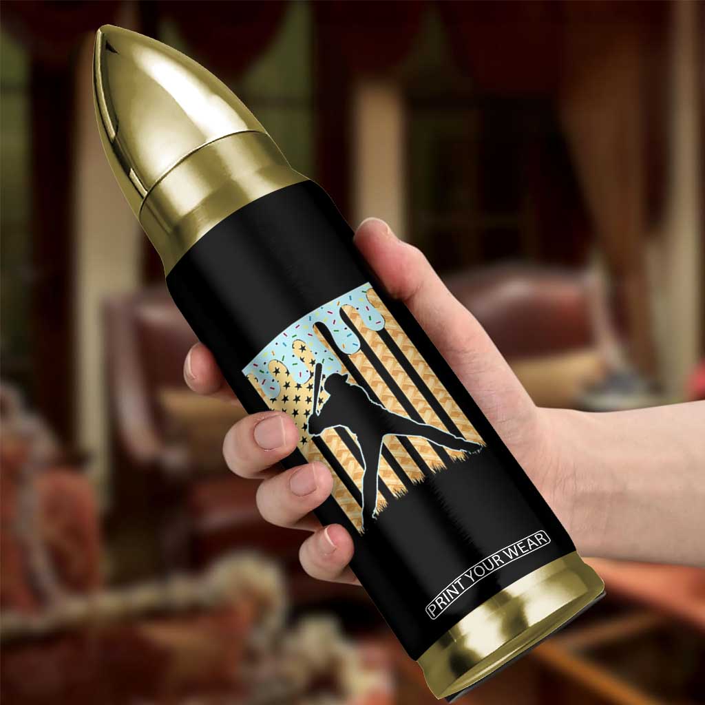 Baseball Drip Bullet Tumbler Dripping Ice Cream Sprinkles American Flag Boys TS10 Print Your Wear