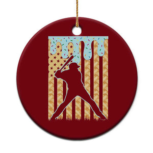 Baseball Drip Ceramic Ornament Dripping Ice Cream Sprinkles American Flag Boys TS10 1pc Red Print Your Wear