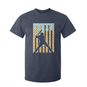 Baseball Drip T Shirt For Kid Dripping Ice Cream Sprinkles American Flag Boys TS10 Navy Print Your Wear