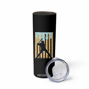 Baseball Drip Skinny Tumbler Dripping Ice Cream Sprinkles American Flag Boys TS10 Print Your Wear