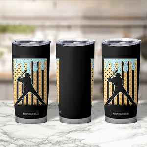 Baseball Drip Tumbler Cup Dripping Ice Cream Sprinkles American Flag Boys TS10 Print Your Wear