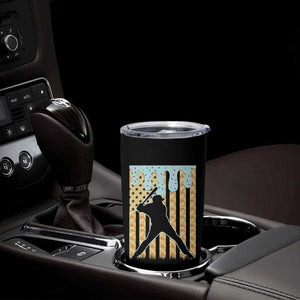 Baseball Drip Tumbler Cup Dripping Ice Cream Sprinkles American Flag Boys TS10 Print Your Wear