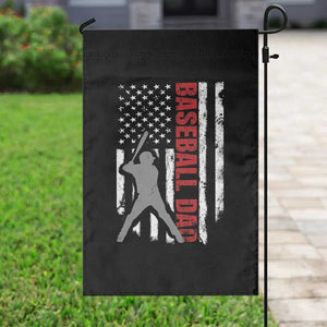 Baseball Dad Garden Flag Retro US Flag Fathers Day Baseball Player TS10 Print Your Wear