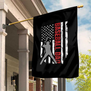 Baseball Dad Garden Flag Retro US Flag Fathers Day Baseball Player TS10 Print Your Wear
