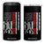 Baseball Dad 4 in 1 Can Cooler Tumbler Retro US Flag Fathers Day Baseball Player TS10 One Size: 16 oz Black Print Your Wear